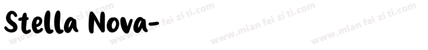 Stella Nova字体转换